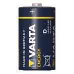 Varta Langdurige alkaline D-batterijen - 1,5V - set van 2..., Ophalen of Verzenden, Nieuw
