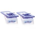 Tupperware 2 IJsblokkenlaatjes, Huis en Inrichting, Keuken | Tupperware, Ophalen of Verzenden, Nieuw, Blauw