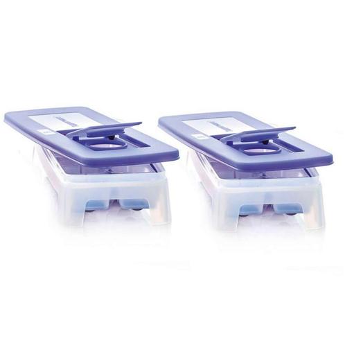 Tupperware 2 IJsblokkenlaatjes, Huis en Inrichting, Keuken | Tupperware, Blauw, Nieuw, Ophalen of Verzenden