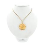 Gouden hanger van 10 gulden munt | Koning Willem De Derde..., Sieraden, Tassen en Uiterlijk, Ophalen of Verzenden, Gebruikt, Goud