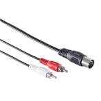 DIN 5-pins - Tulp stereo 2RCA audiokabel, Audio, Tv en Foto, Overige Audio, Tv en Foto, Nieuw, Ophalen of Verzenden