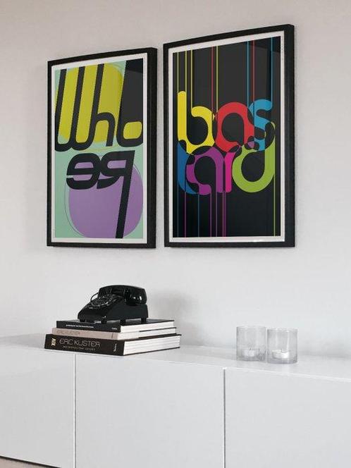 Agencia MHBY - WHORE+ BAS TARD (LOT 2 PRINTS), Antiek en Kunst, Kunst | Tekeningen en Foto's