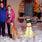 78er LED Kerstdecoratie, Kerst Sneeuwpop In Warm Wit, Stalen, Verzenden, Nieuw