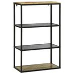 vidaXL Boekenkast 70x35x110 cm Massief Hout Mango, Huis en Inrichting, Kasten | Boekenkasten, Verzenden, Nieuw, Overige houtsoorten