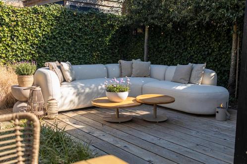 Madeira/Volta ronde loungeset links - Naturel/Teak, Tuin en Terras, Tuinsets en Loungesets, Loungeset, Nieuw, Hout, Verzenden