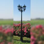Lantaarnpaal Ancona 3-lichts buitenlamp zwart, Tuin en Terras, Buitenverlichting, Verzenden, Staande lamp, 50 tot 250 watt, Nieuw