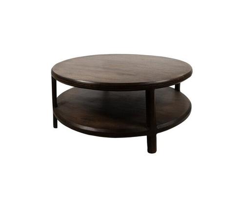 Salontafel Jumbo rond mangohout Ø100 cm - walnoot, Huis en Inrichting, Tafels | Salontafels, Nieuw, Ophalen of Verzenden