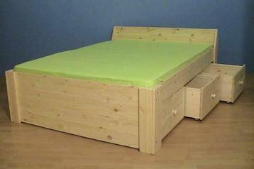 houten BEDDEN met / zonder laden - 80x180 t/m 240x220