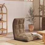 vidaXL Vloerstoel inklapbaar stof taupe, Huis en Inrichting, Stoelen, Verzenden, Nieuw