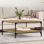 vidaXL Salontafel artisanaal eikenkleurig 80 x 80 x 40 cm, Verzenden, Vierkant, Nieuw, 50 tot 100 cm