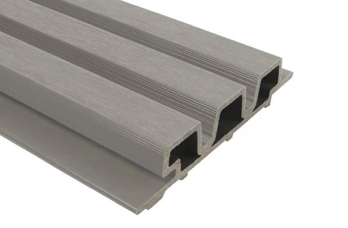 Rhombusprofielplank composiet lichtgrijs, 3.3 x 17 x 360 cm, Tuin en Terras, Palen, Balken en Planken, Ophalen of Verzenden