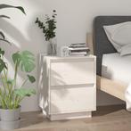 vidaXL Nachtkastje 40x35x50 cm massief grenenhout wit, Huis en Inrichting, Slaapkamer | Nachtkastjes, Minder dan 45 cm, Verzenden