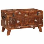 vidaXL Opslagdoos met opslag 70 x 35 x 40 cm massief, Huis en Inrichting, Woonaccessoires | Kisten, Verzenden, Nieuw