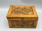schitterende volkskunst kist gedateerd 1889 - Kist - Hout, Antiek en Kunst, Curiosa en Brocante