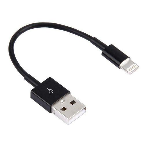 Oplader en Data USB Kabel voor iPod iPad iPhone 10cm. Zwart, Telecommunicatie, Mobiele telefoons | Toebehoren en Onderdelen, Snoer of kabel