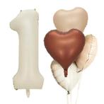 5-delige eerste verjaardag cakesmash folie ballonnen set, Kinderen en Baby's, Babykleding | Maat 80, Overige typen, Nieuw, Sweet-One