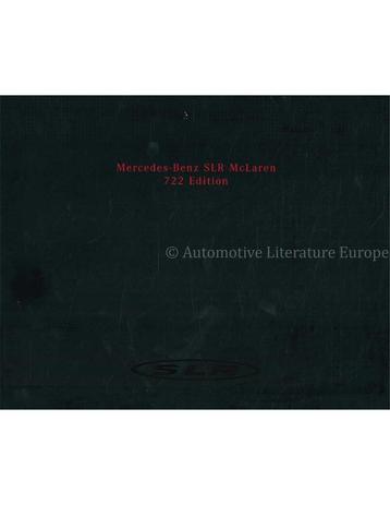 2006 MERCEDES BENZ SLR MCLAREN 722 EDITION BROCHURE DUITS beschikbaar voor biedingen