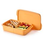 Tupperware Vakjeslunchbox Oranje, Huis en Inrichting, Keuken | Tupperware, Ophalen of Verzenden, Nieuw, Oranje