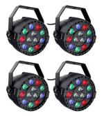 Ibiza Light 4x 12W RGBW LED PAR Spots 3-in-1 Wash Effect DMX, Muziek en Instrumenten, Nieuw, Overige typen, Verzenden