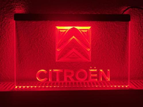 Citroen neon bord lamp LED  verlichting reclame lichtbak, Verzamelen, Merken en Reclamevoorwerpen, Nieuw, Verzenden