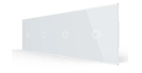 Livolo | Wit | Touch Dimmer Wisselschakelaar | 1+1+1+1 |, Doe-het-zelf en Verbouw, Elektra en Kabels, Schakelaar, Nieuw, Ophalen of Verzenden