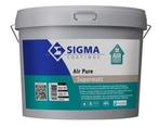 Sigma Air Pure Supermatt - Wit - 10 liter (Muurverf - Latex), Wit, Nieuw, Ophalen of Verzenden, Verf