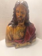 Heilig hart Jezus borstbeeld en heilig hart beeldje Jezus, Antiek en Kunst
