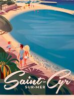 Monsieur Z - Affiche de Tourisme Saint-Cyr sur Mer - Plage