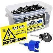 Schrikdraad isolatoren, draad, koord, lint, ruimste keuze!! beschikbaar voor biedingen