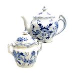 Louis Regout - Zwiebelmuster - Theepot en suikerpot, Antiek en Kunst