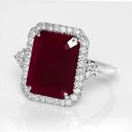 Zonder Minimumprijs - Ring - 14 karaat Witgoud, IGI 7,93 ct, Sieraden, Tassen en Uiterlijk, Ringen, Nieuw