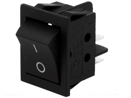 Schakelaar - DPST - ON/OFF - 250V - 15A - Zwart, Doe-het-zelf en Verbouw, Elektra en Kabels, Schakelaar, Nieuw, Ophalen of Verzenden