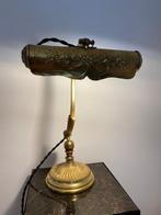 Bureaulamp - Verguld brons - Bronzen rollamp, Antiek en Kunst