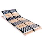 vidaXL Lattenbodem met 42 latten 7 zones 90x200 cm, 90 cm, Eenpersoons, Verzenden, Nieuw