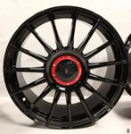 19 inch 5x100 JF Luxury - Turismo 257 Gloss Black Red Velgen, Nieuw, Velg(en), Ophalen of Verzenden, 19 inch