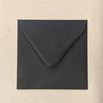 Envelop 14 x 14 cm Zwart, Nieuw, Verzenden