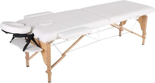 Massagetafel - inklapbaar - 2 secties - 185x70cm - hout -..., Sport en Fitness, Massageproducten, Nieuw, Ophalen of Verzenden