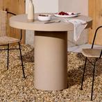 *WOONWINKEL* Kave Home Aiguablava Ronde Eettafel Beige Cemen, Verzenden, Nieuw