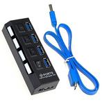 USB Hub - High Speed 4 Ports 3.0 - Multi Oplaadadapter -, Ophalen of Verzenden, Nieuw