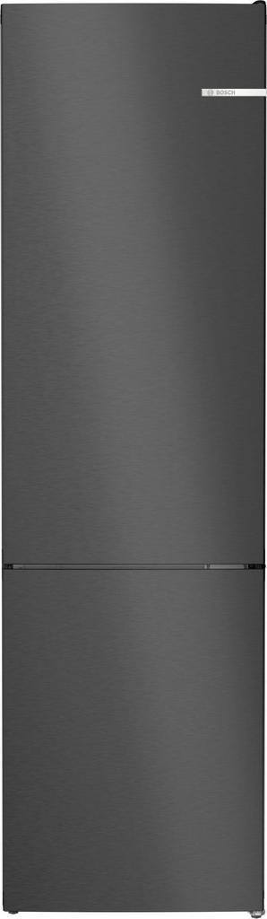 Bosch KGN39EXCF koel/vriescombinatie - blacksteel, Witgoed en Apparatuur, Koelkasten en IJskasten, 200 liter of meer, Energieklasse A of zuiniger