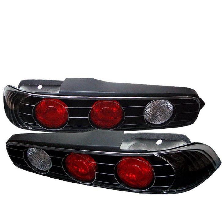 Spyder Acura Integra 94-01 2Dr Euro Style Tail Lights Black, Auto-onderdelen, Verlichting, Ophalen of Verzenden