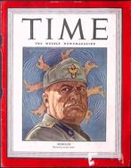 Cover Time Magazine1945 met Benito Mussolini (lijst optie), Verzamelen, Verzenden, Foto of Poster