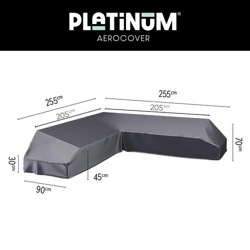 Platinum Aerocover platform loungesethoes 255x255 cm., Tuin en Terras, Tuinsets en Loungesets, Nieuw, Overige materialen, Verzenden