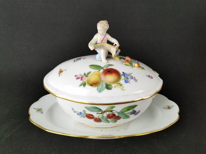 Meissen Antica figura sulla ciotola coperta, cherubino e, Antiek en Kunst, Antiek | Meubels | Tafels
