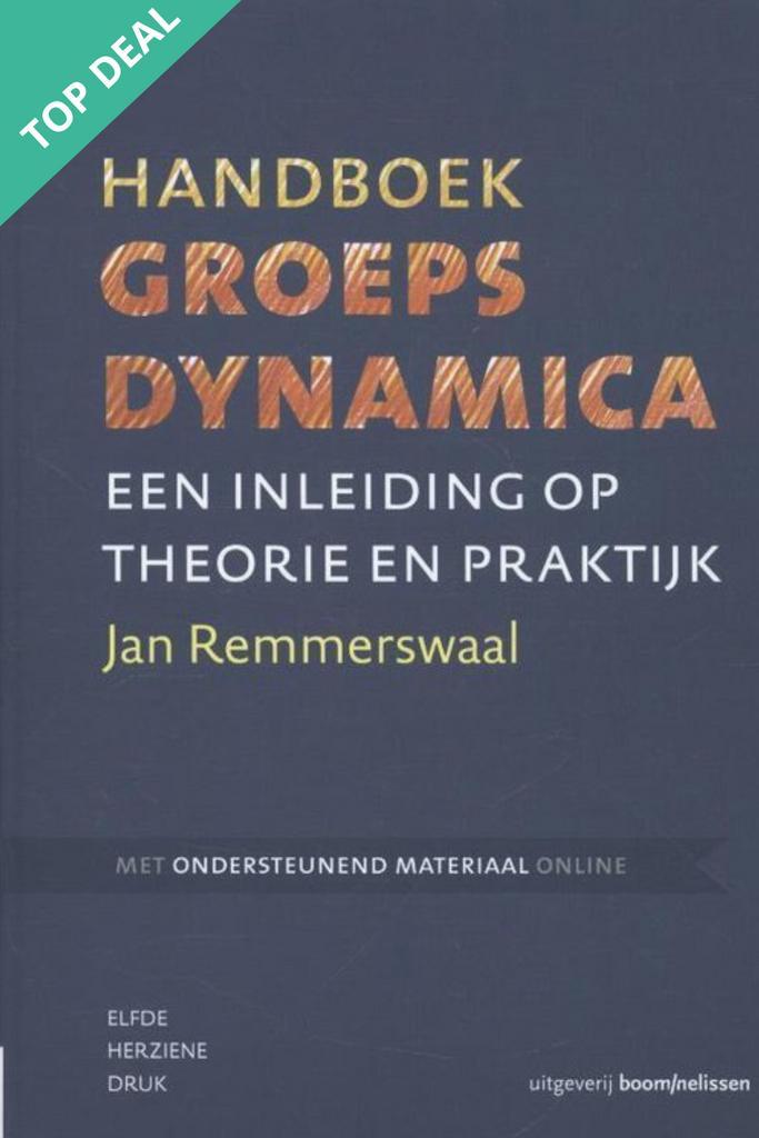 Handboek groepsdynamica, 9789024402328, Boeken, Studieboeken en Cursussen, Zo goed als nieuw, Verzenden