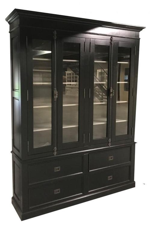 Buffetkast zwart - grijs Zeist 180cm, Huis en Inrichting, Kasten | Buffetkasten, Ophalen of Verzenden