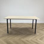 Eromes kantinetafel 160x80 cm, Ahorn blad  - antraciet poten, Ophalen of Verzenden, Gebruikt, Bureau