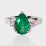 Zonder Minimumprijs - IGI 3.46 Ct Natural Green Emerald with