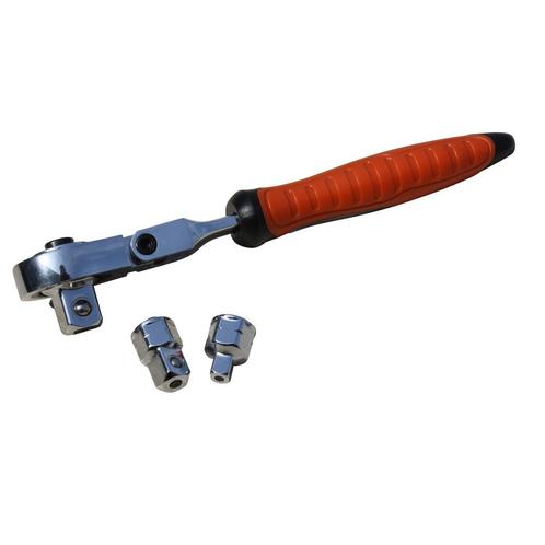 Hofftech Complete dopsleutelset met ratel en doorsteekfun..., Doe-het-zelf en Verbouw, Gereedschap | Handgereedschap, Nieuw, Ophalen of Verzenden
