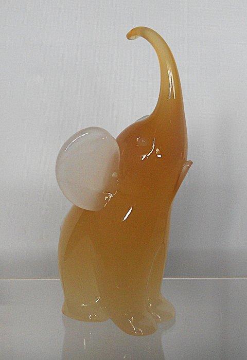 Archimede Seguso - Archimede Seguso - Beeldje, Elefante - 18, Antiek en Kunst, Antiek | Glas en Kristal